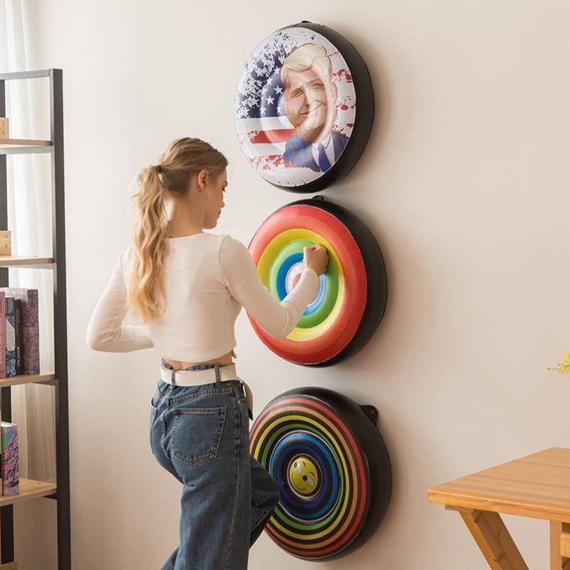Boxing target on the wall, home wall inflatable boxing sandbag lazy dormitory practice Sanda wall target venting the target