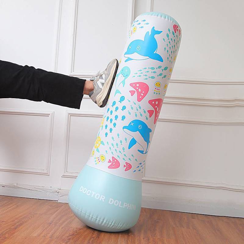 Unpressure the children's inflatable boxing pole toy home with a child's trainer