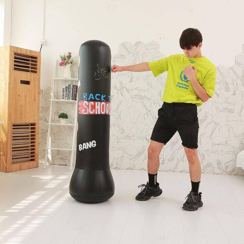 Boxing toy bag inflatable sports boxing manufacturer fitness column bag without pressure hit the column to decompress the spot floor stall boxing