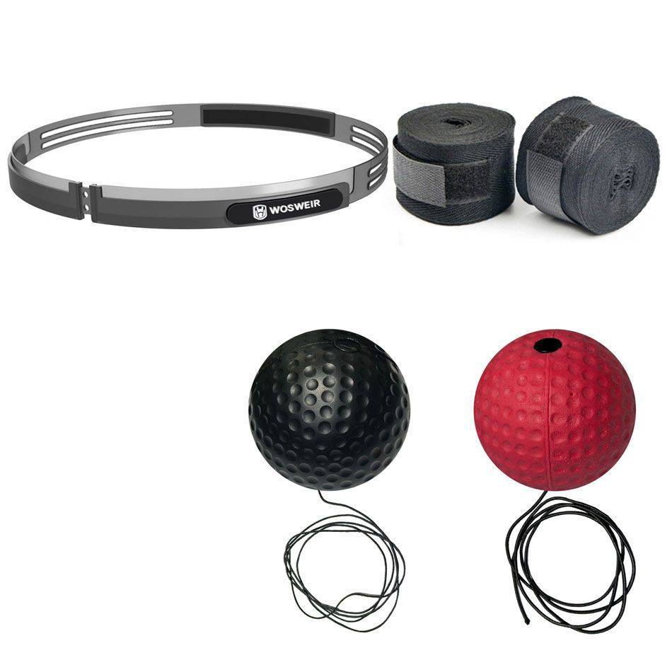 Red hardball + black softball + tie