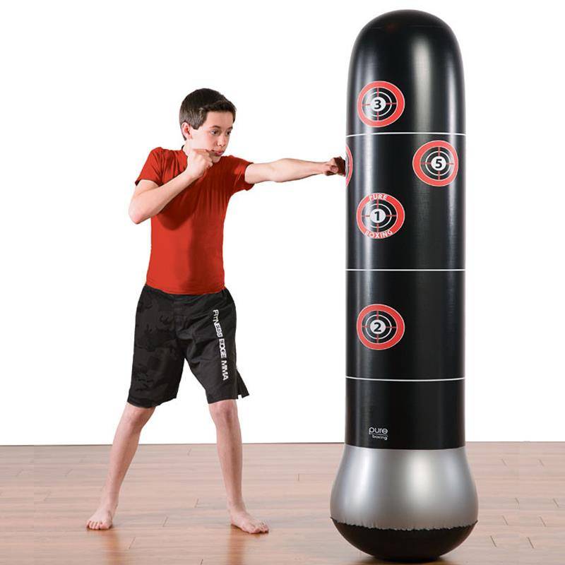 Thickened adult children inflatable boxing column fitness fell -free felling on the stand -type sandbags strike toy velocity equipment