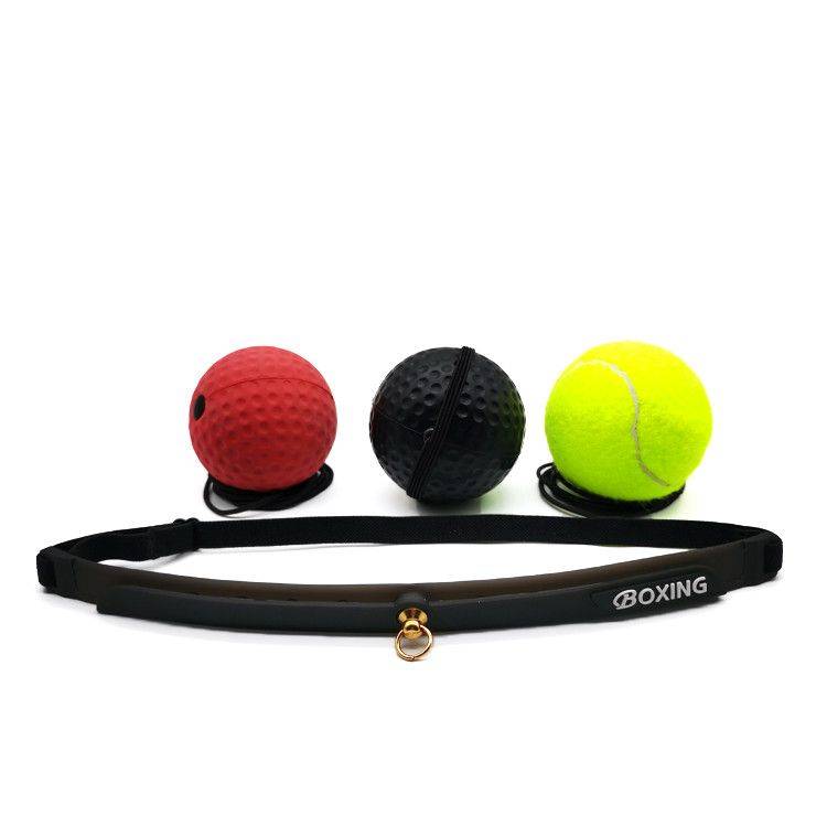 Red heavy ball + black light ball + yellow tennis ball