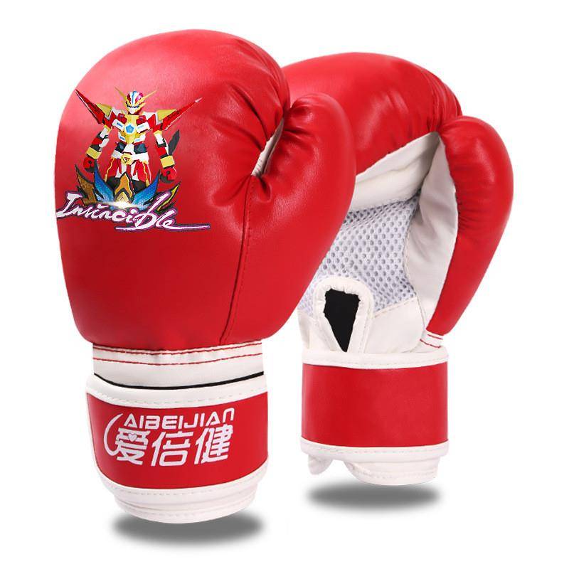 Red "Code" child boxer, six ounces