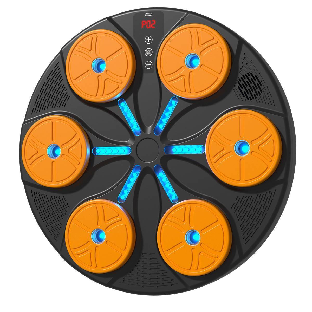 024 Multi-Sixted Bluetooth Music Boxer Orange + Black Adult Boxer