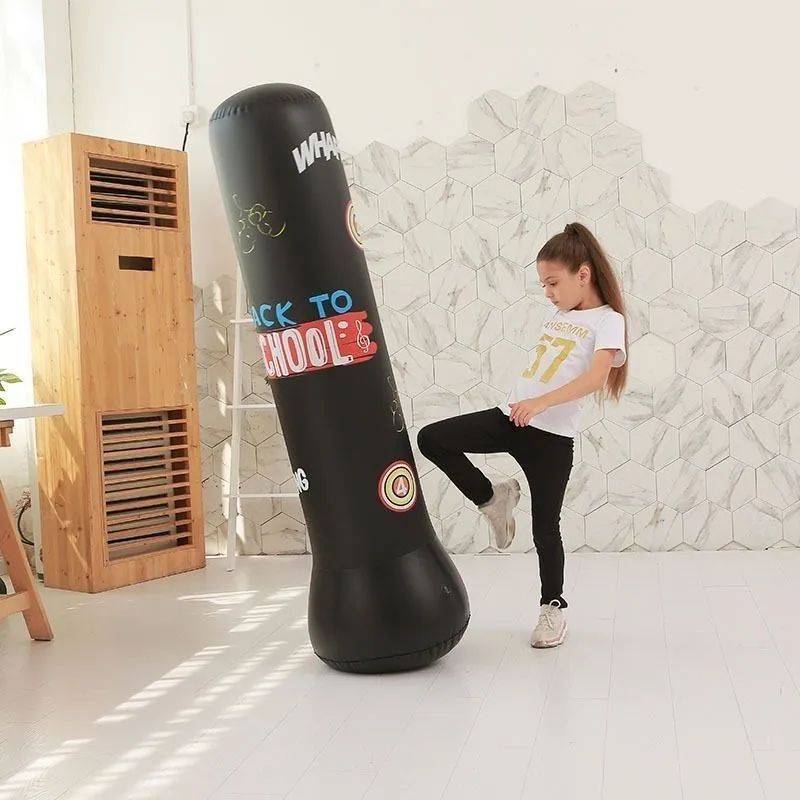 Sandbags and Disposter decompress the sandbag adult house with boxing training equipment Children's fitness inflatable boxing column stand