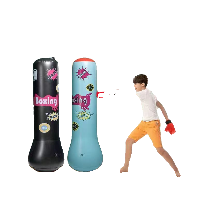 Children's boxing sandbags Doam boxing column inflatable fitness vertical sandbag Children toy toy boxing training equipment