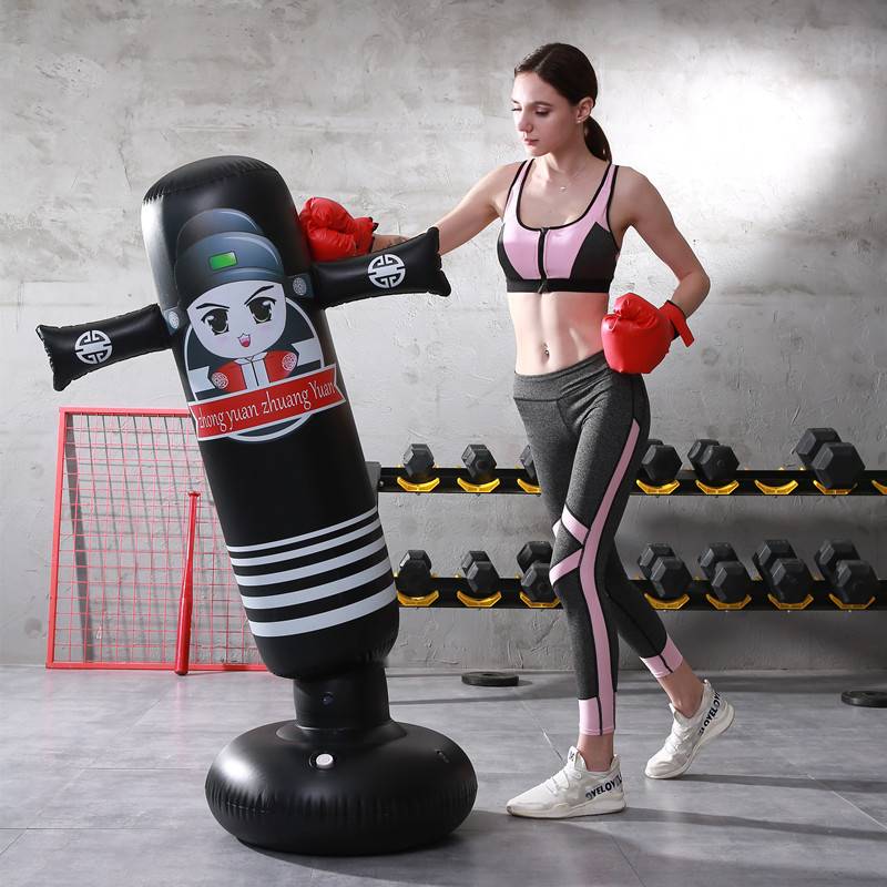 Net red thickened children's toy vertical pocket fisting column inflatable sandbags to vent their angry sandbags