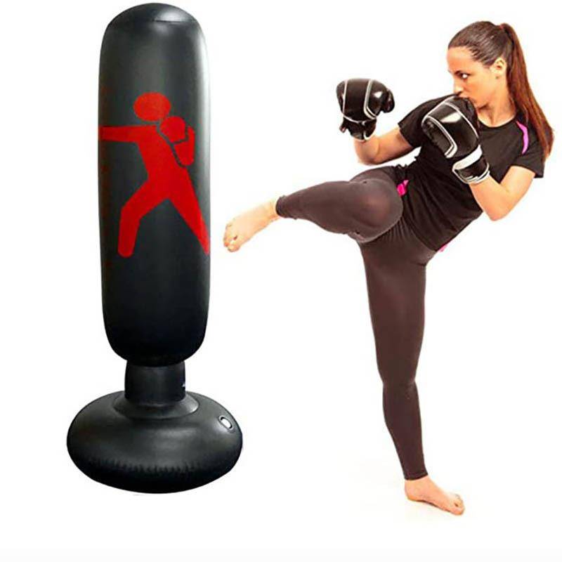 The new direct sales 1.6 meters of spot PVC inflatable fitness boxing pillars, children's felling, thickened adults to fight Zhu Sand
