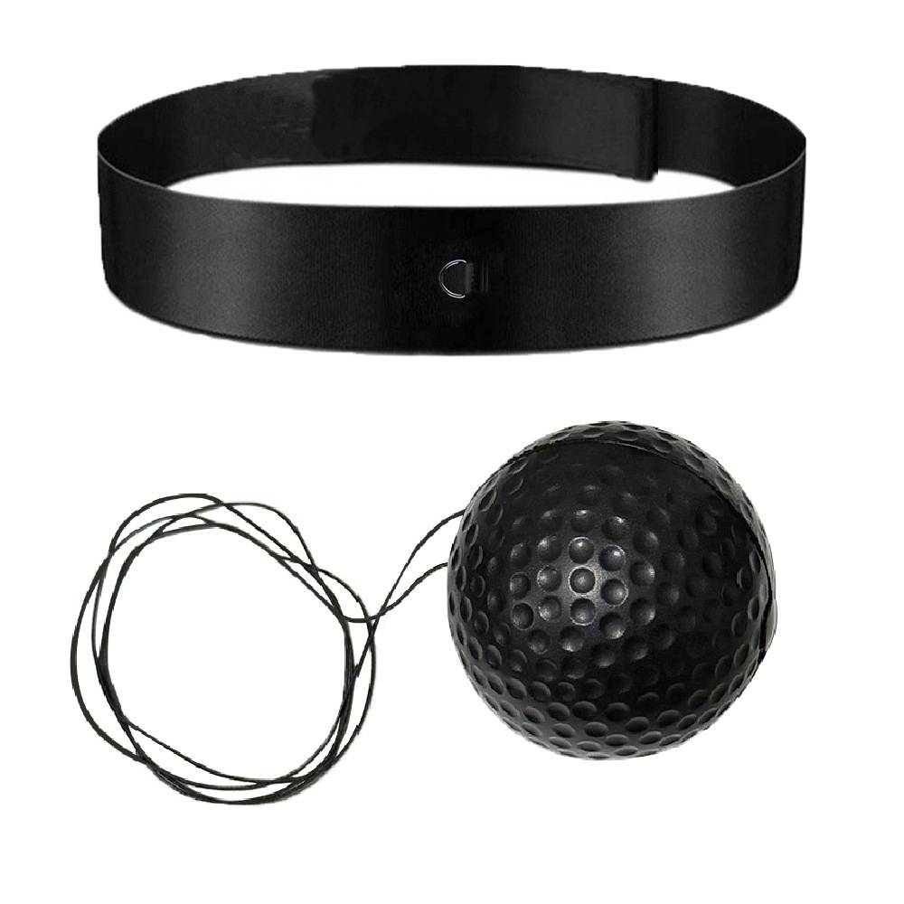 knitted headband + black softball + line