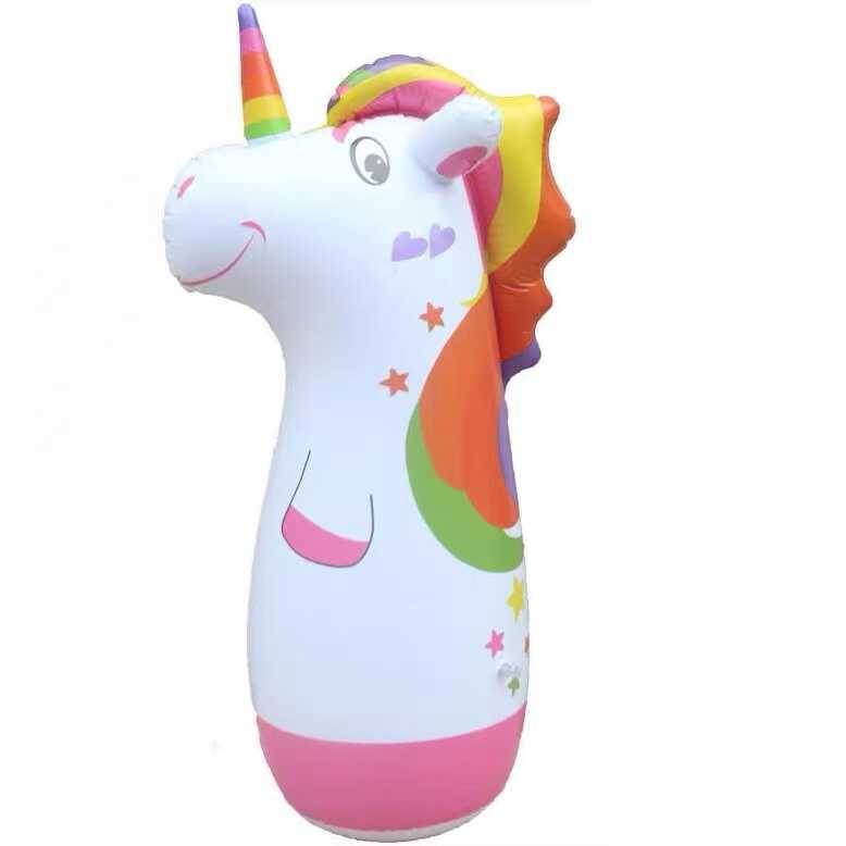 Inflatable and tumbler Children's fitness toy thickened baby children boxing pillar boxing sandbag children exercise puzzle