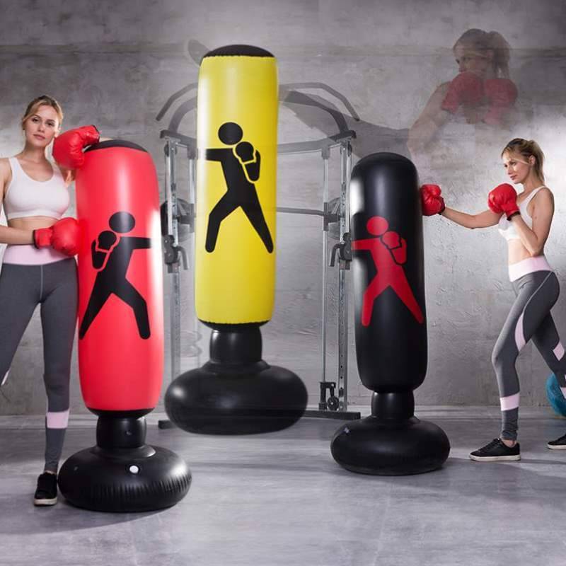Large -scale pressure children's inflatable boxing pillars, felling, decompressing toy training device, children scattered%%