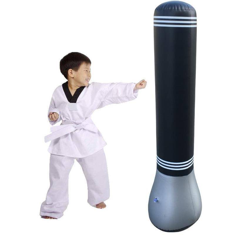 Strike the pillar strike thickened stand -up air bag spot scattering the inflatable children's training device boxing sandbag family