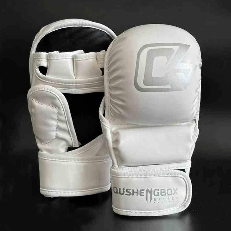 Boxing gloves Half finger gloves adult MMA San Fighting Fighting Fingers Finger Gloves Children's breathable bun gloves