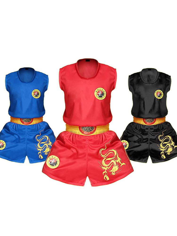 Sanfu Boxing Fighting Server Sanja Takurace Muay Thai Shorts Male and Children's Martial Arts Training Clothing