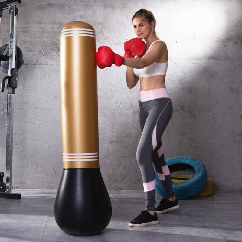 Boxing family thickened children's inflatable boxing pillars not fell on my bag, no exercise, thick explosion, extra large youth