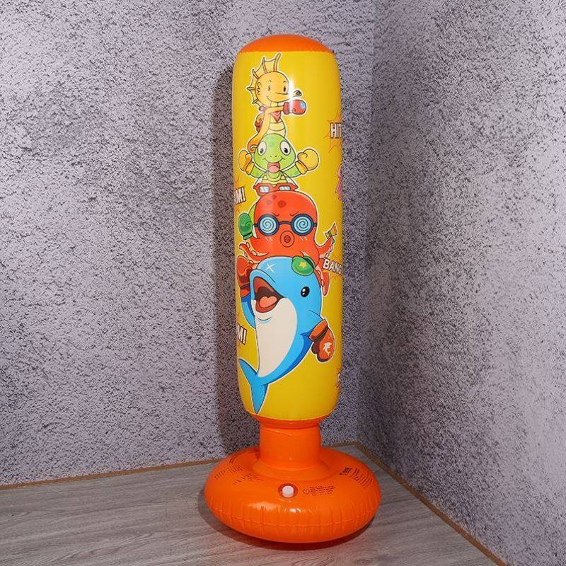 Children boxing new manufacturers inflatable boxing pillars fell down to fight young gas bag family large spot