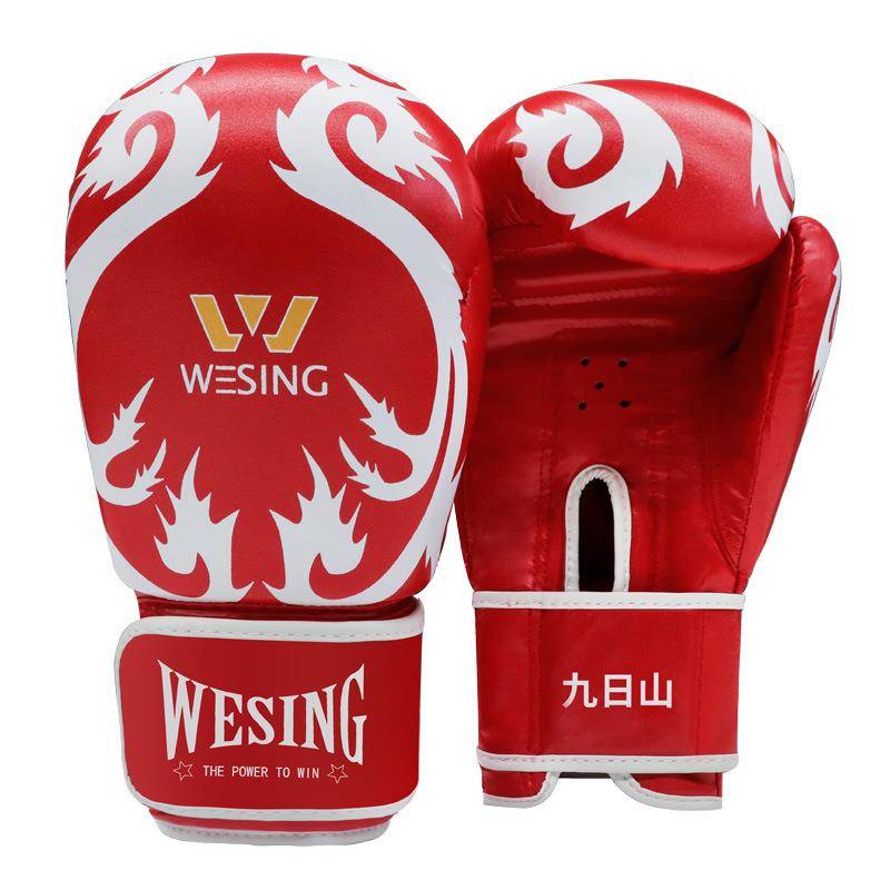 Nine -day Mountain Boxing Sanda Gloves Applicable for Sports Protective Accessories PU Material Adhesive Format 1109C