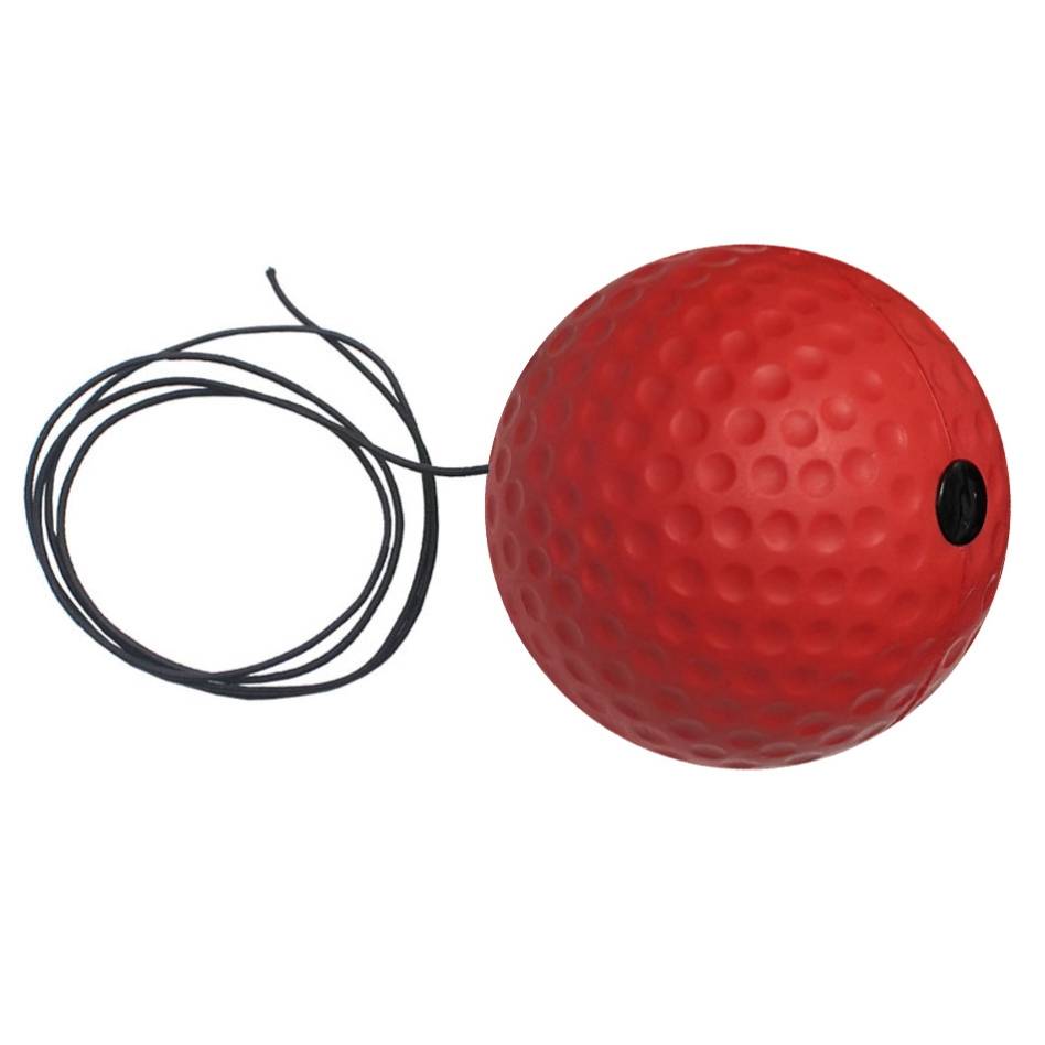 A single 40-gram red softball