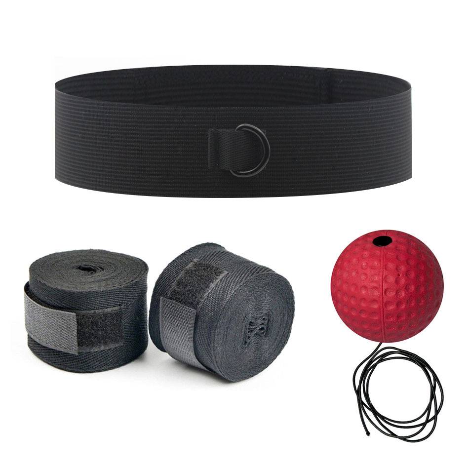 Knitting + red hard ball + black strap