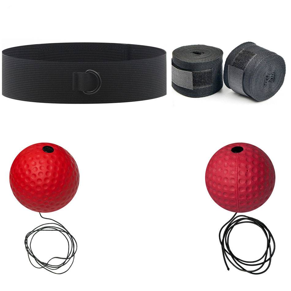 Weasel + red hard ball + red soft ball + black strap