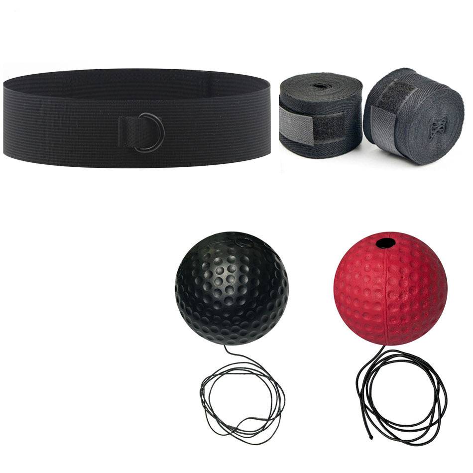 Knitting + red hard ball + black soft ball + black strap