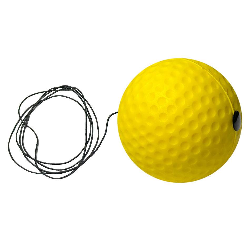 Single yellow softball