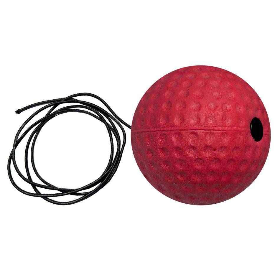 A single red hard ball