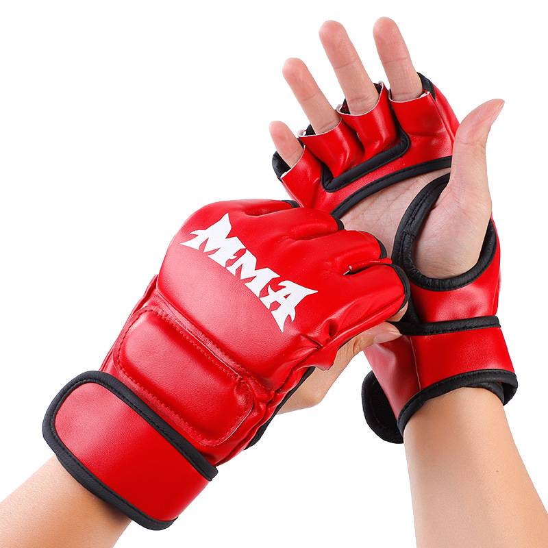 Boxing gloves semi -refers to MMA gloves UFC Sanda Sanda Thick Adult Gloves Sandbags Sandbag Fighting Fang