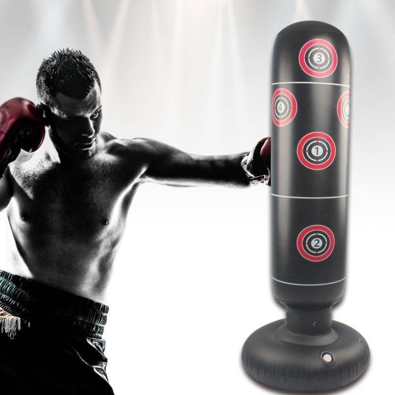 Large pressure strike pillar thick children's inflatable boxing column scattered pockets, stalls thick explosive fitness children