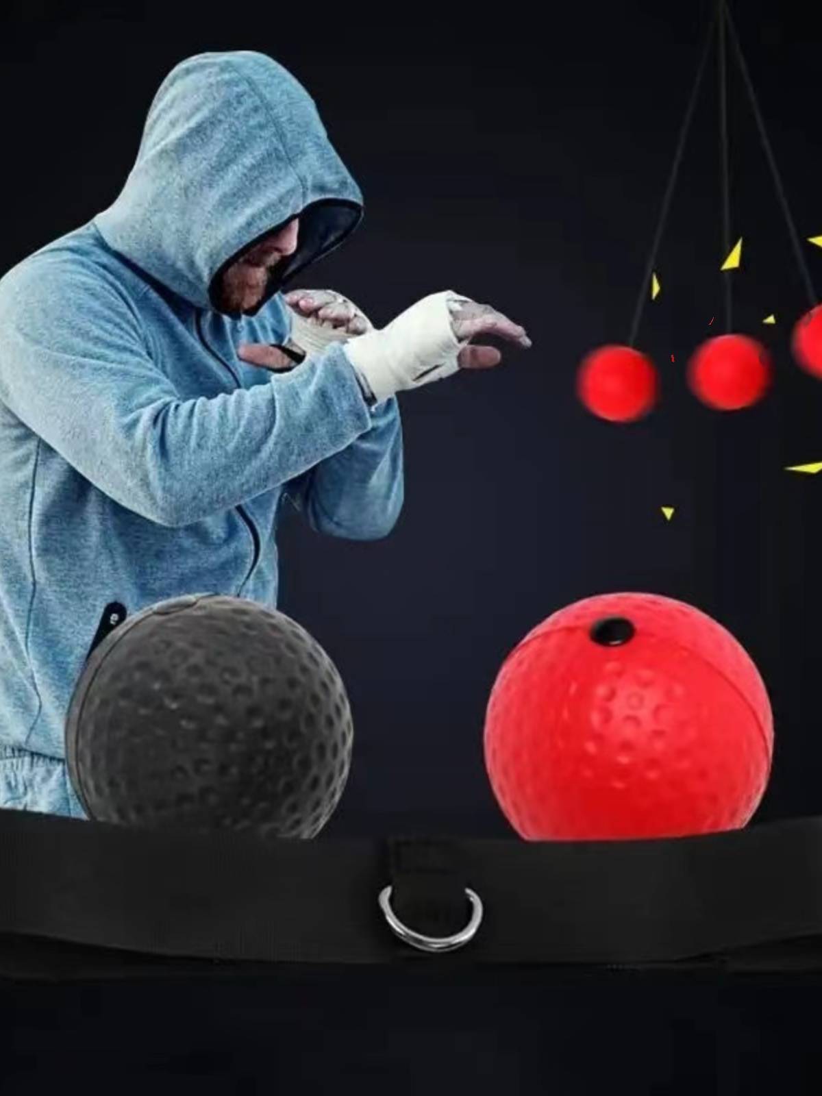 Children's head wearing boxing reaction ball adult head with magic Tyson ball puzzle combat toy concentration training