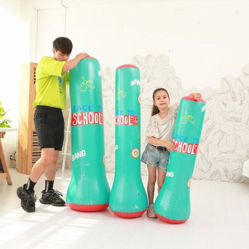 Toy manufacturers do not fall back children's inflatable boxing pillars.