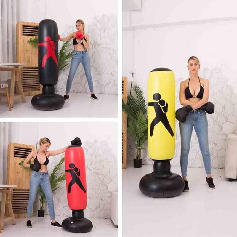 Children's adult inflatable boxing column thickened PVC downs fell toy fighting column inflatable fitness strike column
