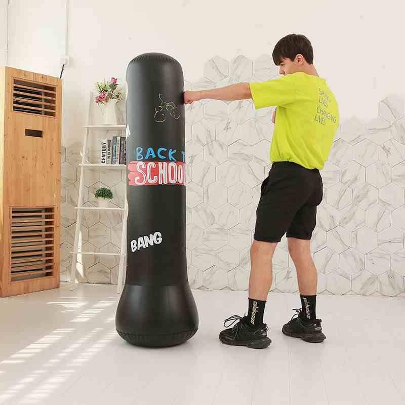 Children's adult inflatable boxing column thickened PVC downs fell toy fighting column inflatable fitness strike column