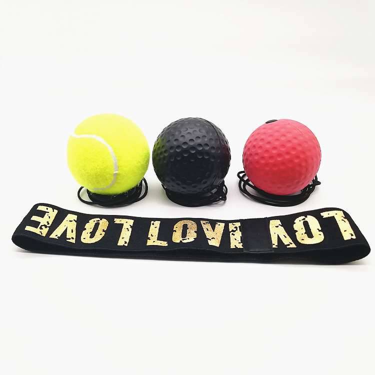 LOVE HEADBAND + BLACK LIGHT BALL + RED HEAVY BALL + YELLOW TENNIS, FLAGSHIP: LACED + PEG + BACK-UP ROPE + PACK + OPP BAG