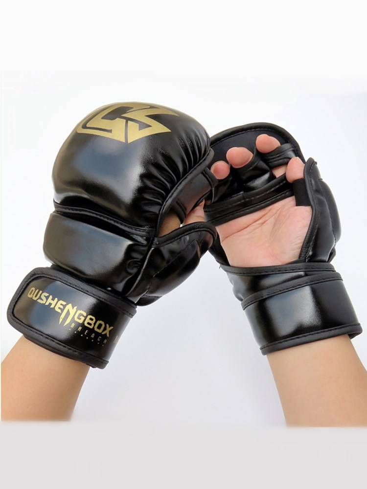Professional MMA boxing glove Children with thickened boxing peak fighting men's scattered sandbags half -finger gloves adult