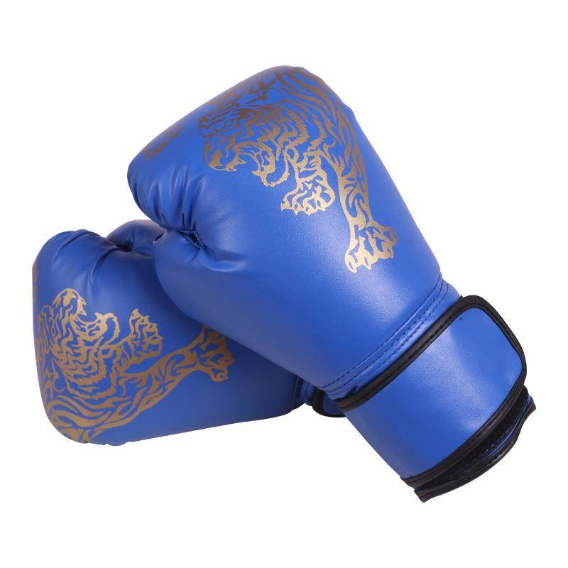 New red flame tiger map boxing gloves, adult children scattered boxing, taekwondo training glove gloves