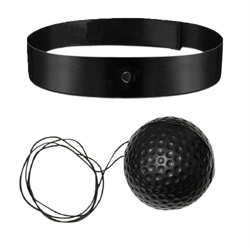 knitted headband + black softball + line