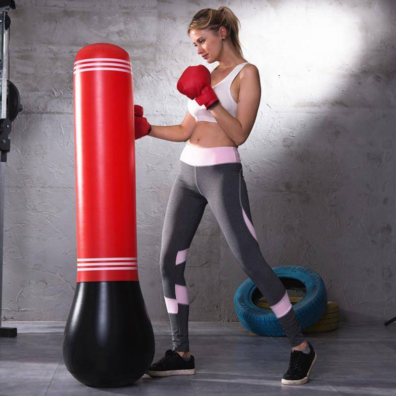 Children's inflatable boxing column sandbags sandbag household vertical tumbler Sand bag child boxing target boxing training equipment