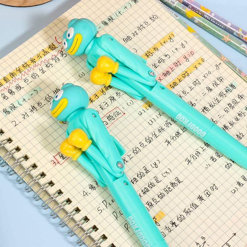 Green Code Boxing Pen Xiaoli Creative Pensing Pen Primary School Student Condition Pen cute oil pen fun decompression pen