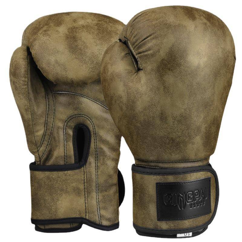 Retro Boxing Gloves Sanda Fang San Men and Women Training Sandbags Muay Thai Battle Battle Adult Professional Fang