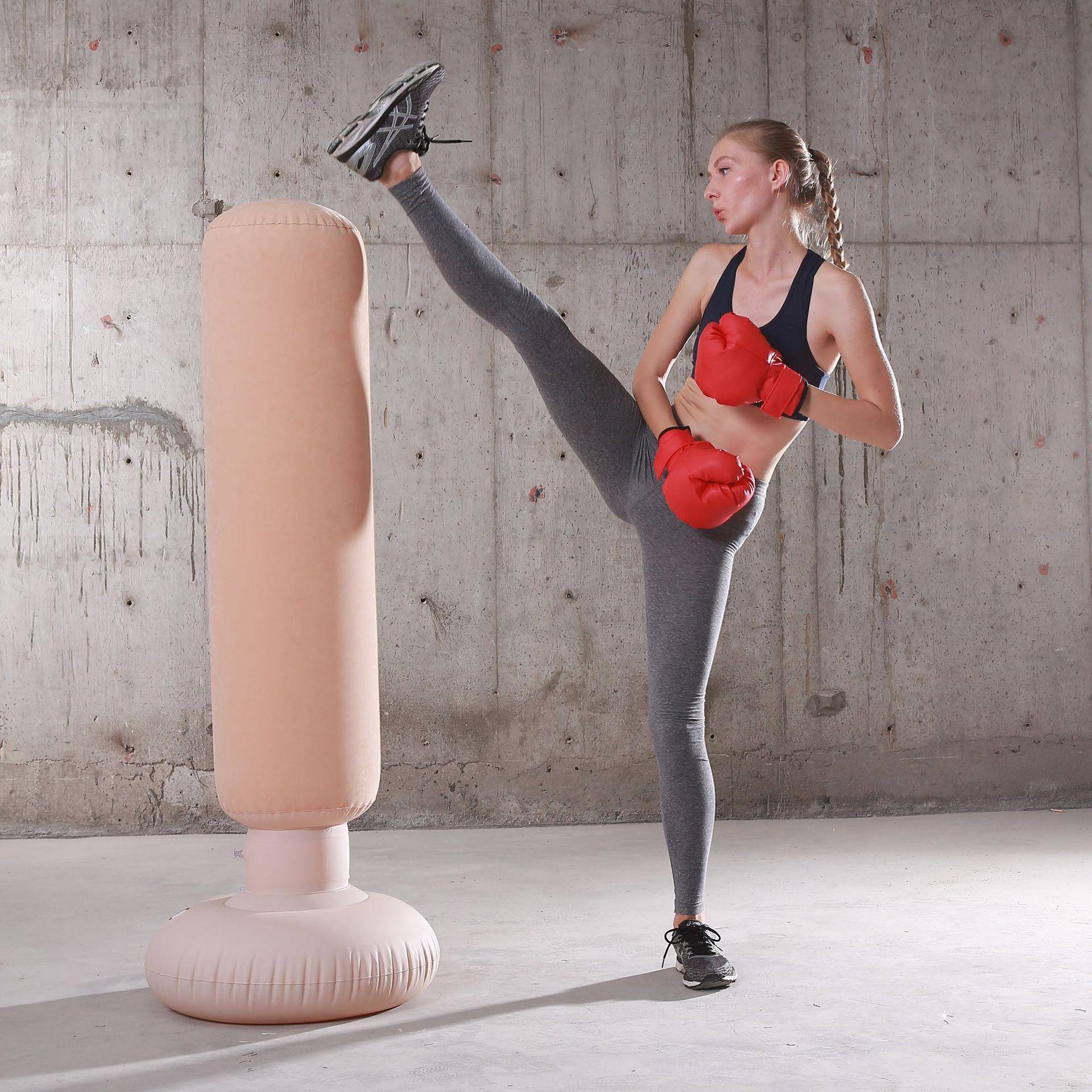 Creative new velvet inflatable boxing column Adult fitness sandbags Thicked children, no pillars,