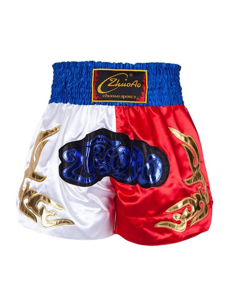 Muay Thai short pants combat shorts boxing shorts Children adult fighting training service men and women fight pants disperse