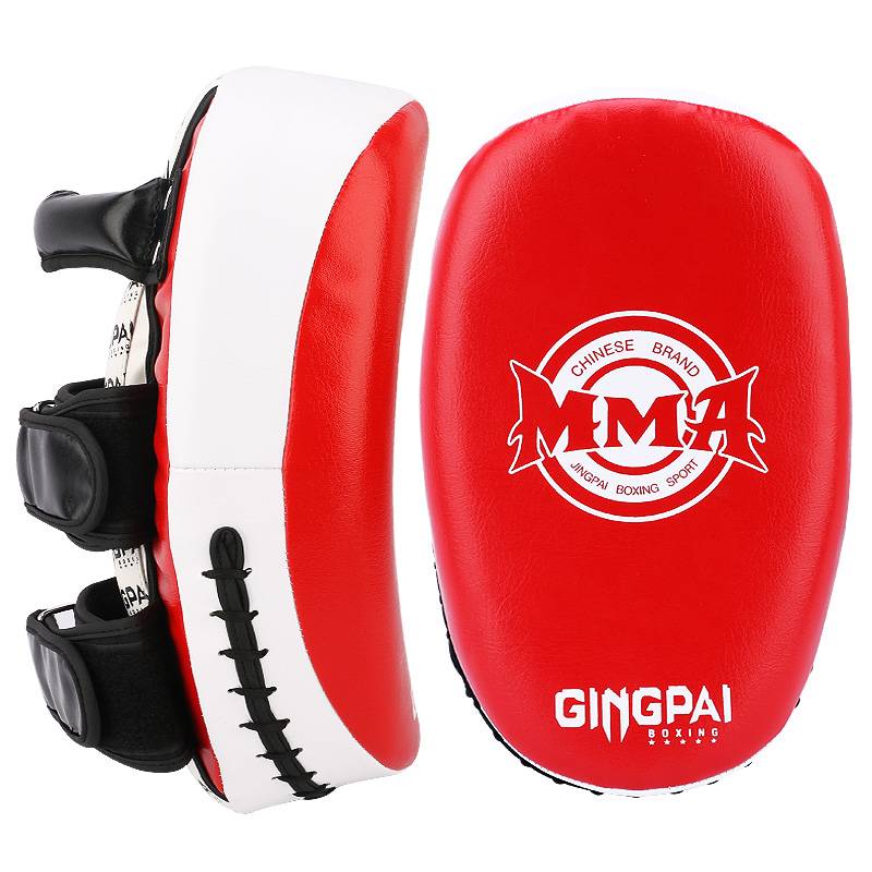 Sandbag-sized leather arc-shaped foot target red (one)