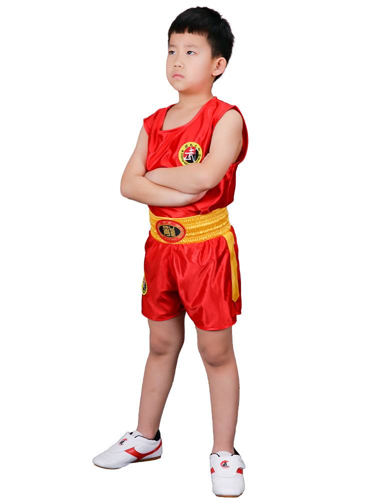 Can customize martial arts scattered men's sports training clothing children's scattered boxing clothes set Taekwondo shorts
