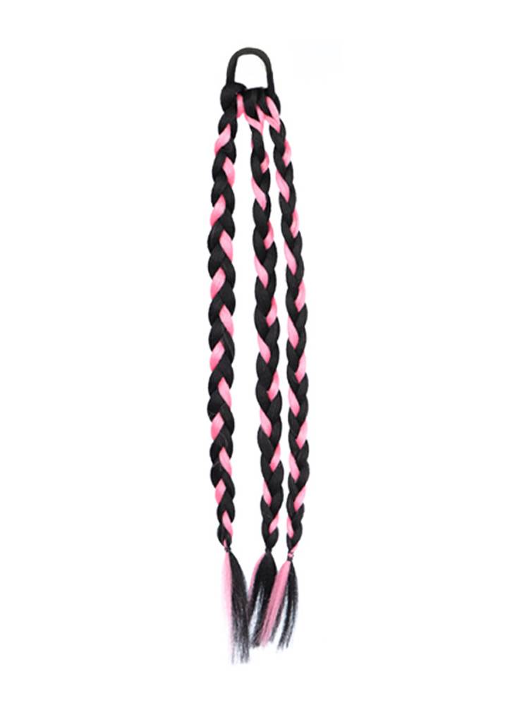 Boxing braid wigs ponytail female sweet cooler braid handmade woven hot girl dirty braid dyeing dyeing double ponytail