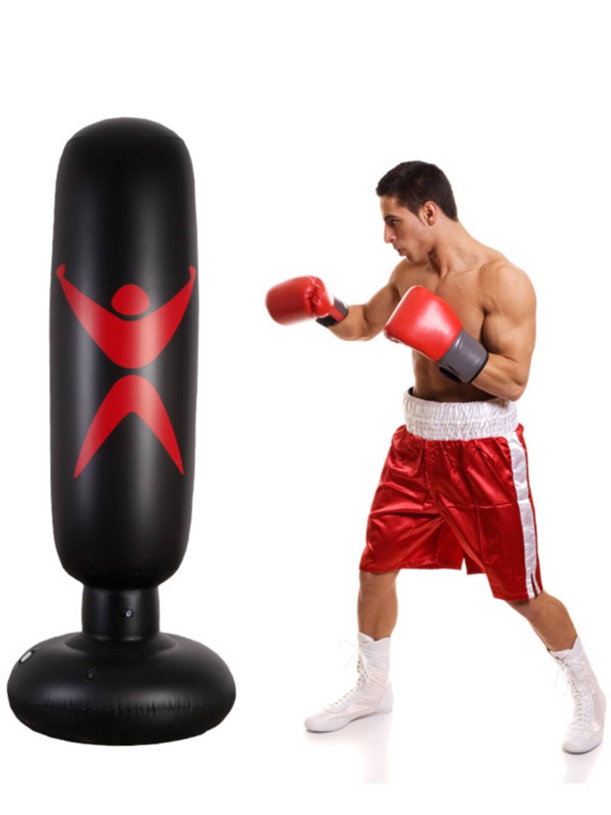 Fitness adult children inflatable boxing pillars household vertical tire bag sandbag sandbag exercise Sanda and relax sandbags