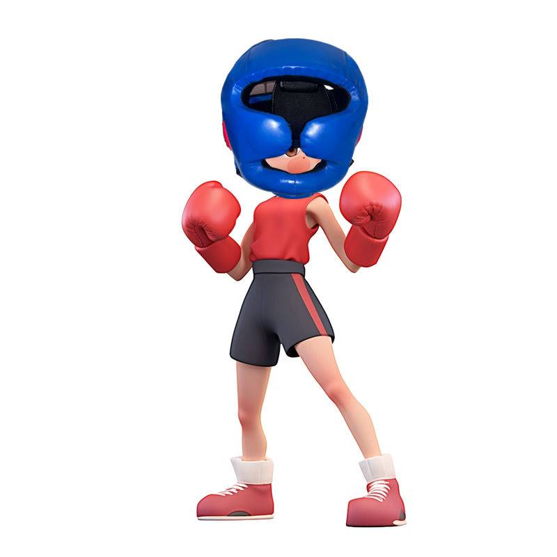 S code (110-140cm) and thick helmet - blue