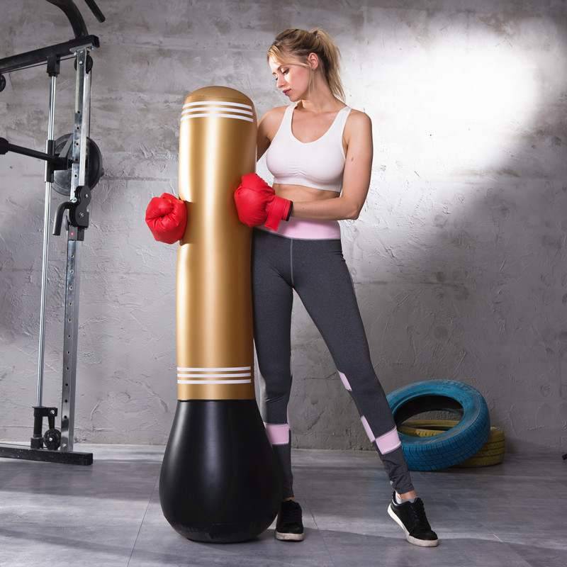 Thailand sells golden inflatable boxing pillars adult fitness sandbag children's tumbler to make thick toys