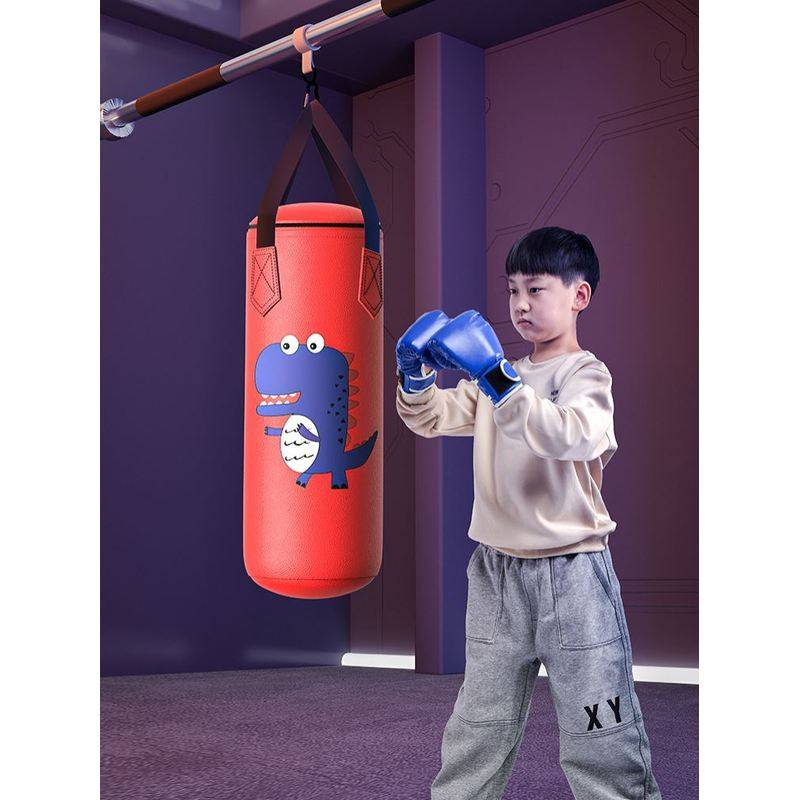Children's boxing sandbag Small sandbag hanging type house boxing training equipment Children's kindergarten garden gloves glove sandbag cover