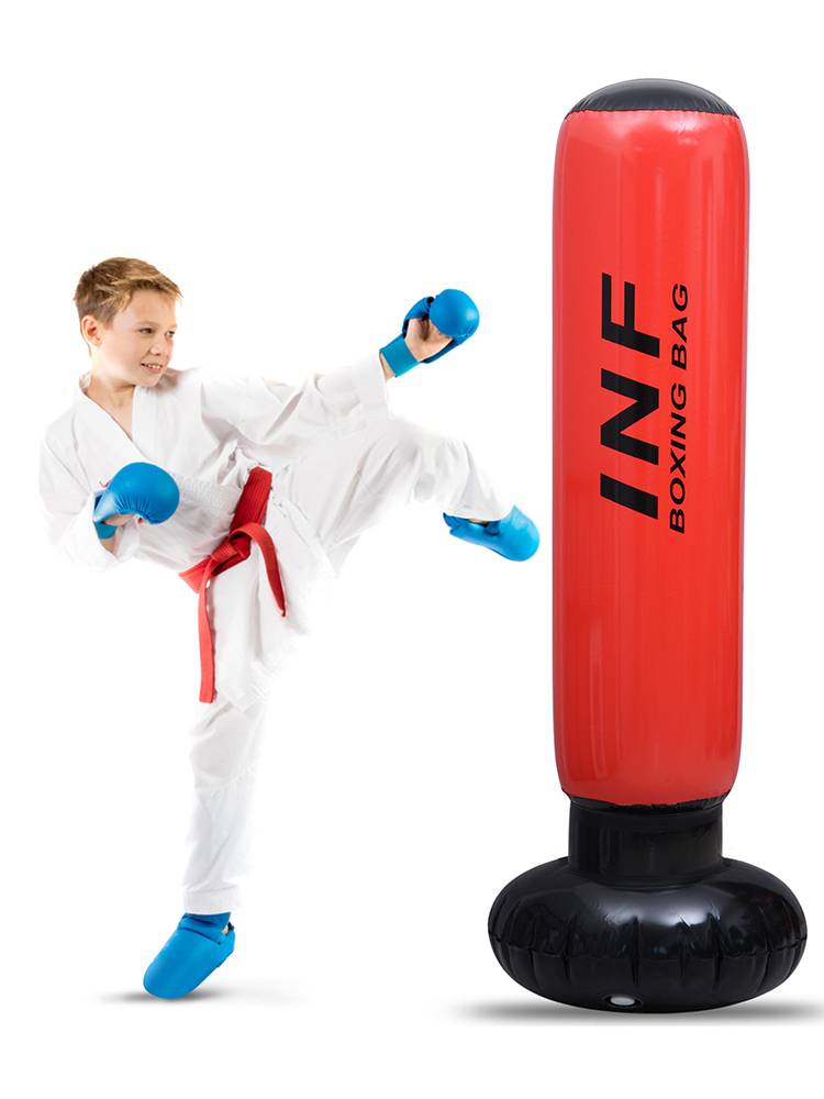 Children's INF inflatable boxing column inflatable sandbag strike pillars and falling people down the fitting fighting stiff equipment to decompress